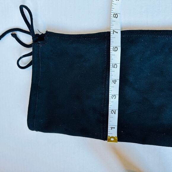 Time and Tru Women's Black Knee-High Boots, Size 6 Stylish Faux Suede - Picture 8 of 9